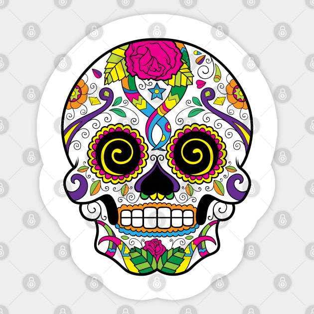 Sugar Skull Sticker by kimmieshops